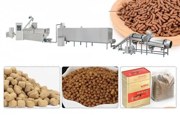 Low Electricity Fish Meal Fish Feed Production Line Cat Fish Feed Pellet Machine