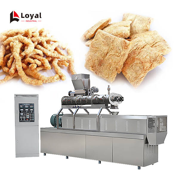 800-2000kg/h Soyabean Badi Making Machine With Double Screw Extruder