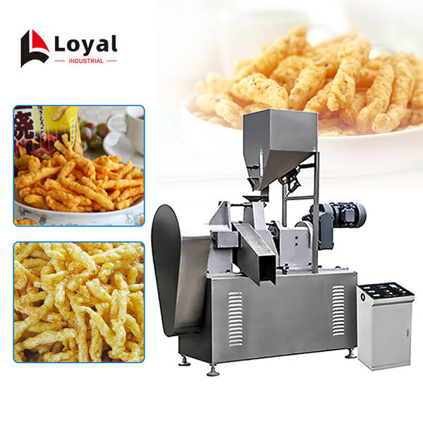 FULL AUTOMATIC FRIED CHEETOS KURKURE MAKING MACHINE ROTARY HEAD EXTRUDER PRICE