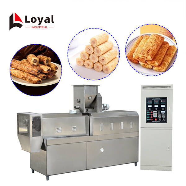 Stainless Steel Puffed Food Extruder Machine Double Screw Extruder For Puff Snacks