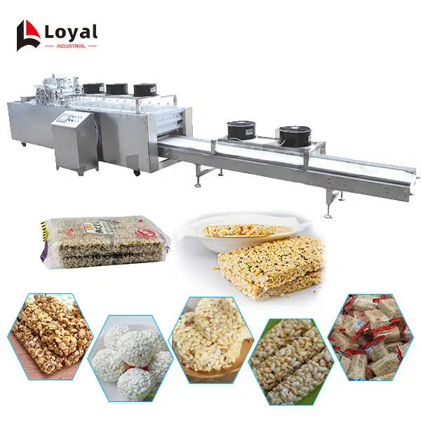 CE,ISO9001 Nutrition Bar Manufacturing Equipment For Puffed Rice Bars