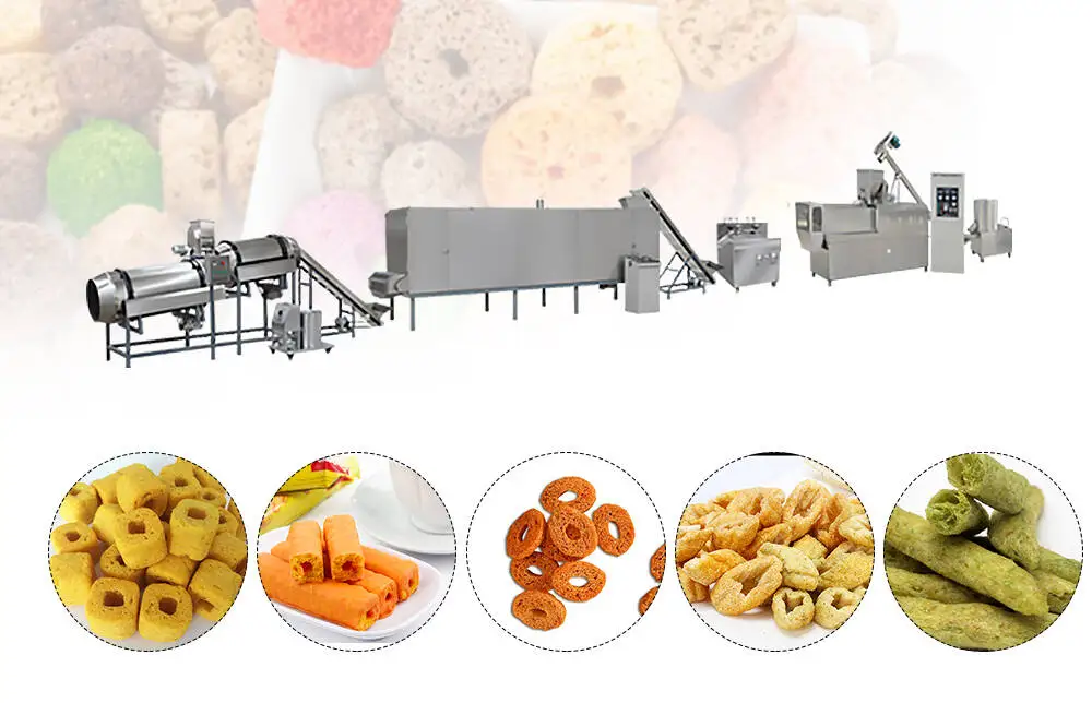 Description&nbsp;of&nbsp;high Automatic Core Filling Snack Food Processing Line