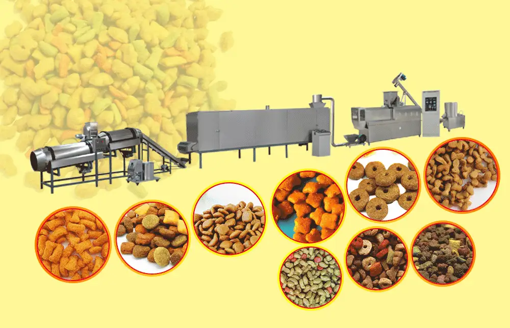 High Speed Dog Food Production Line Pet Dog Food Making Machine