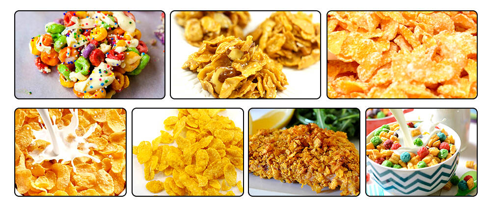 Sample of Corn Flakes of Corn Flakes Productiin Line