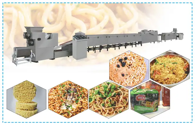 Instant noodles processing line