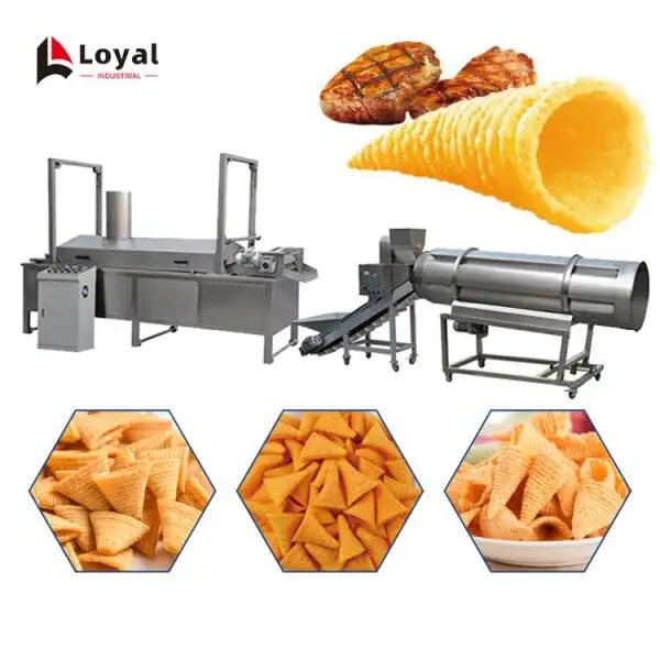 Automatic Frequency Speed Controlling Sun Chips Production Line Extruder Machine