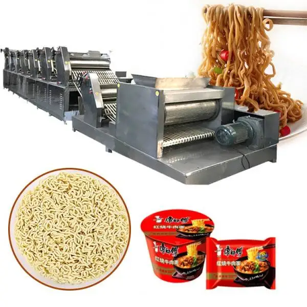 120000pcs / 8hours Línea de producción de fideos instantáneos / Planta de procesamiento de máquinas de fabricación