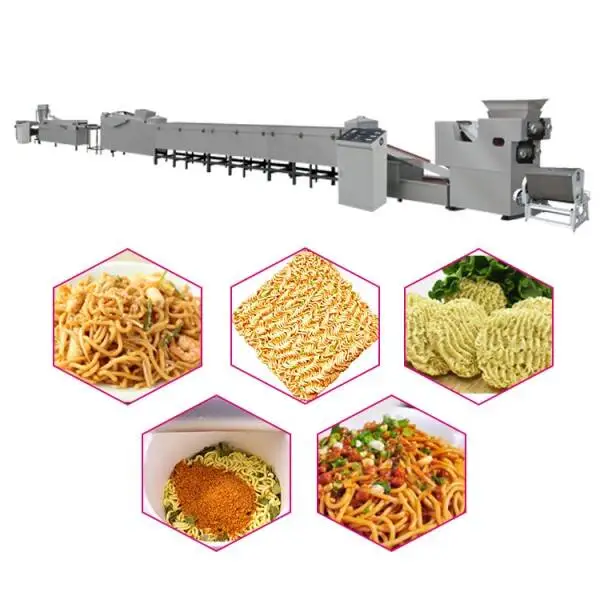 Línea de producción de fideos instantáneos no fritos 60000pcs / 8hours de alta automatización