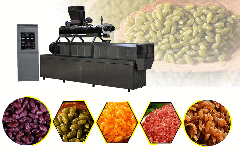 Artificial rice extruder machine