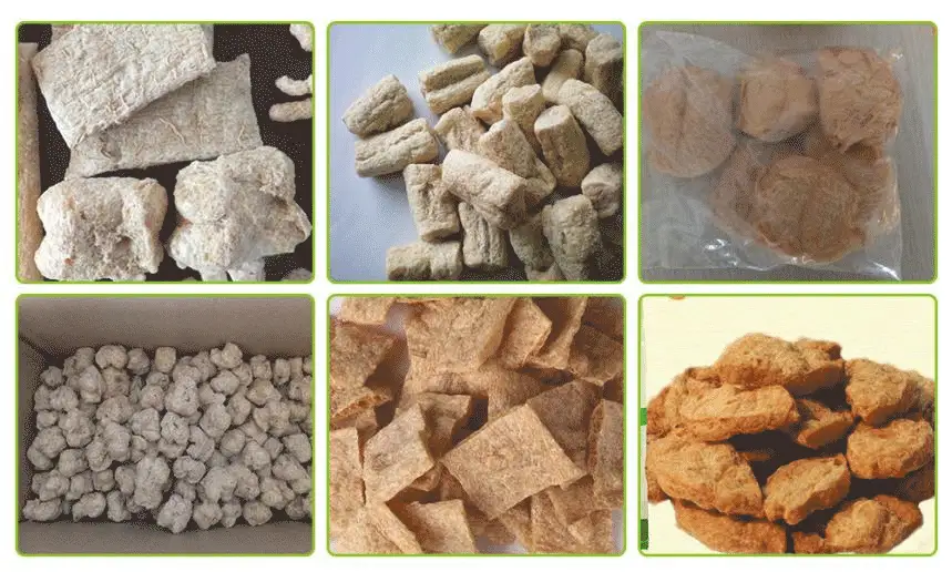 Sample Soya Meat of Soya Meat Production Line