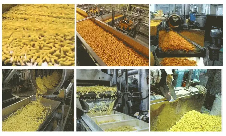 Kurkre snacks making process