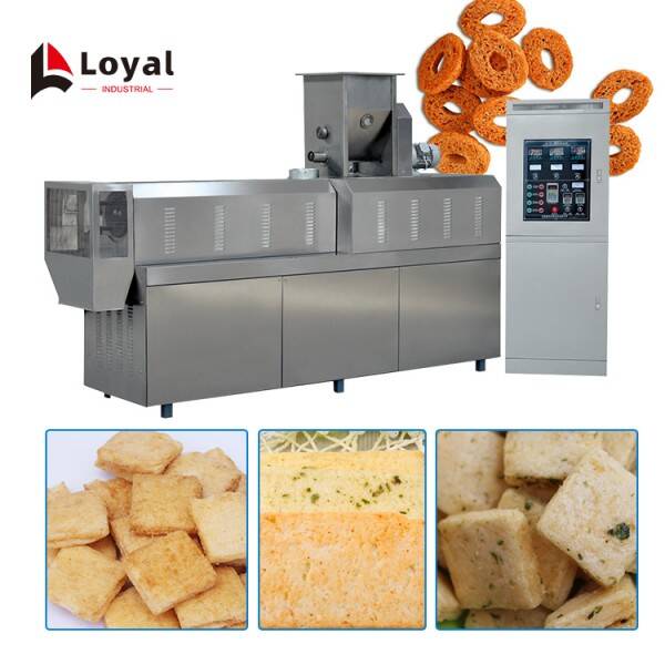 Automatic Twin Screw Extruder Machine Production Line snack extruder machine corn puff extruder machine