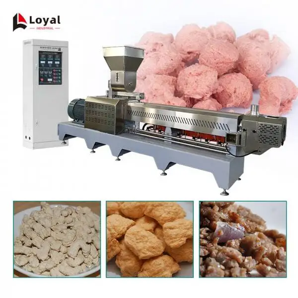 Isolated Soya Protein TSP Soya TVP Extrusion Machine Meat Processing Equipment Line Making Machine