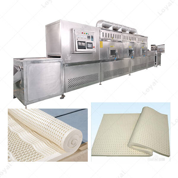 High Quality Continuous Microwave Rubber Mattress Drying Machine