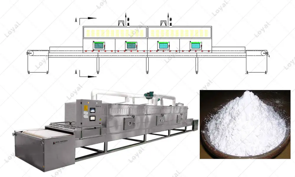 CAD of Parts of Chemical Material Drying Machine Silicon Carbide Graphite Polysilicon Microwave Drying Machine
