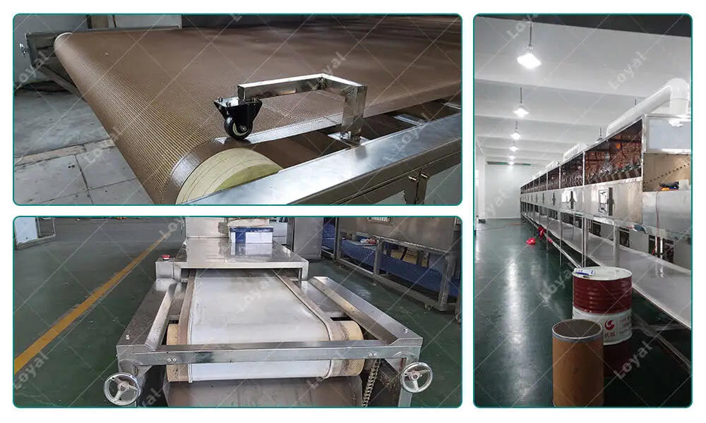 Industrial Microwave Dryer For Baking Pumpkin Seeds Production Workshop