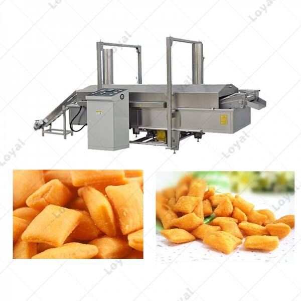 Industrial Continuous Frying Machine Commercial Automatic Chin Chin Fryer Machine