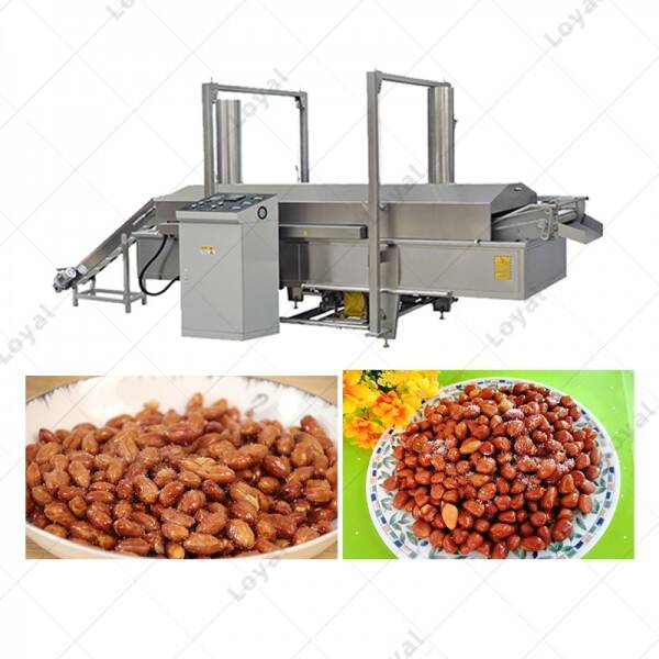 Commercial Deep Fryer For Peanut Snack Automatic Peanut Fryer Machine Processing Line