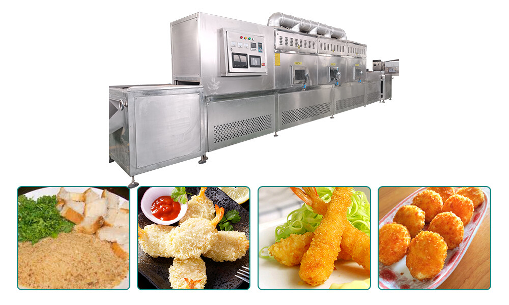 Industrial Microwave Bread crumbs Drying Technology Shandong Loyal