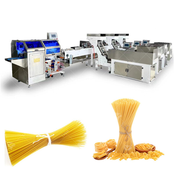 Máquina multifuncional de macarrão para macarrão de espaguete em aço inoxidável, linha de produção de macarrão